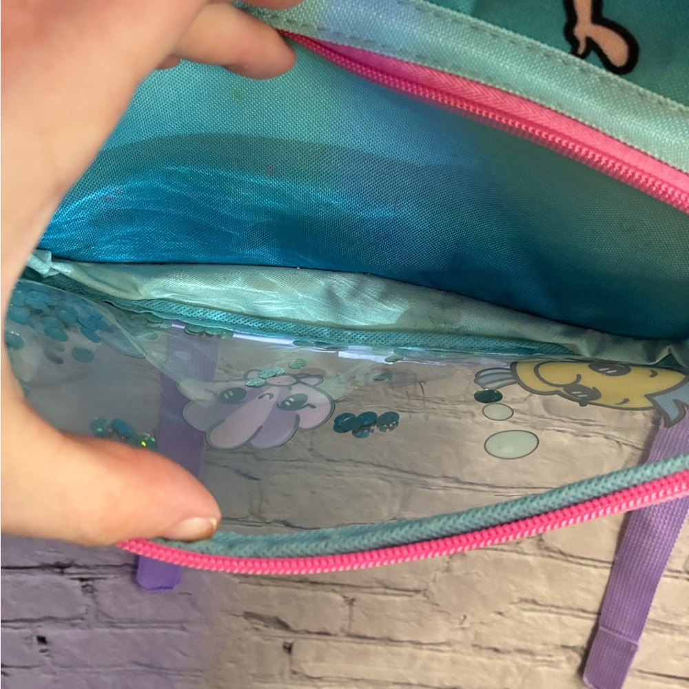 Disney Princess Ariel Bioworld Kids 3D Tail 12" Backpack The Little Mermaid GUC - Picture 9 of 16